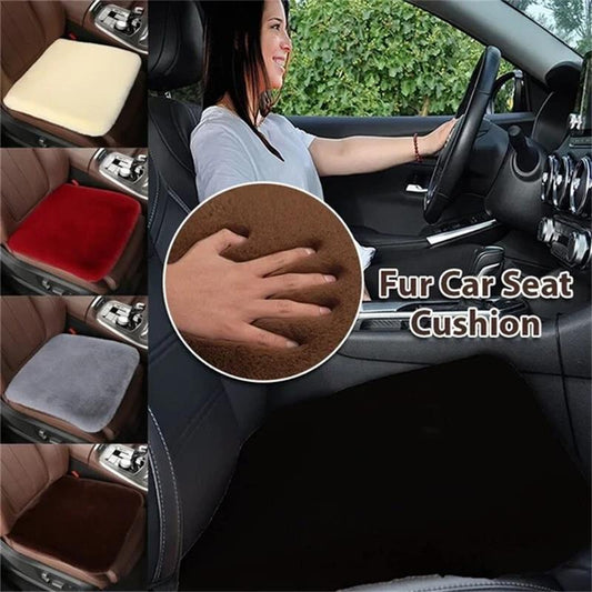 Plush Car Seat Cushion